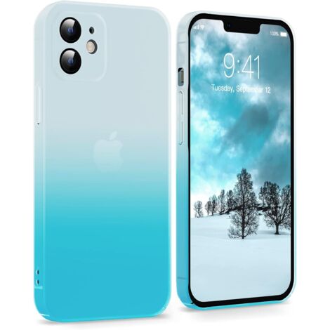 CUSTODIA PER APPLE IPHONE 12 BLU OMBRE + CIONDOLO A2172 (1/5)