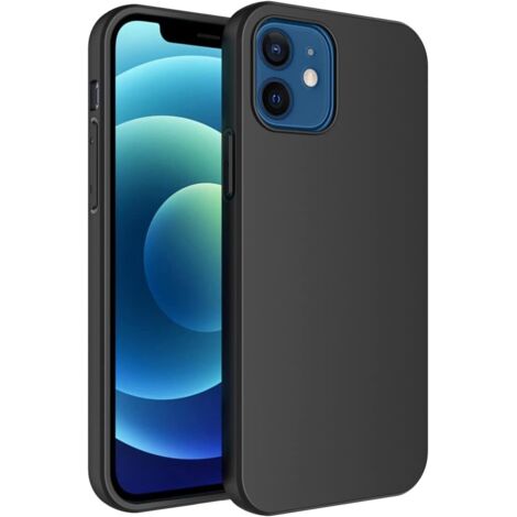 CUSTODIA PER APPLE IPHONE 12/12 PRO IN SILICONE NERO SOLID (1/5)