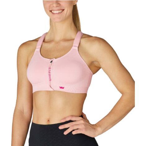 Reggiseno sportivo rosa Shefit a basso sostegno, taglia 6XL (1/5)