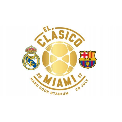Adesivo termico El Clasico Miami Real Barcelona (1/4)