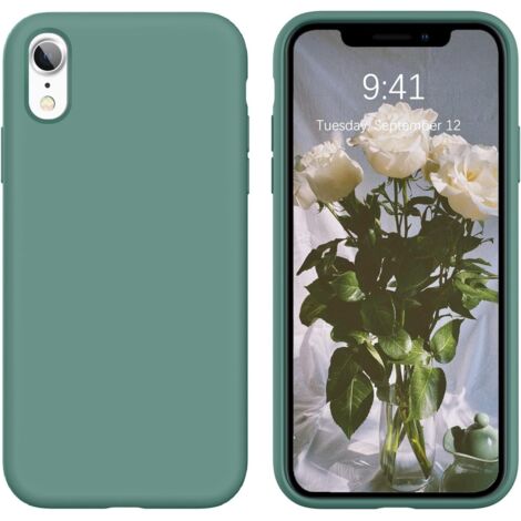 CUSTODIA IN SILICONE PER APPLE IPHONE XR VERDE (1/5)