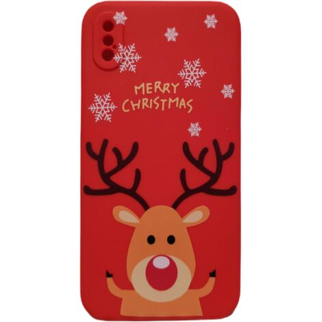 SET CUSTODIA ROSSA PER APPLE IPHONE X/XS RENNA + 2 VETRO TEMPERATO (1/2)