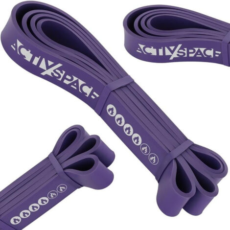 Elastico per esercizi di trazione - Power Band in lattice, viola (1/3)