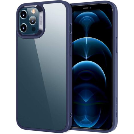 CUSTODIA ESR PER APPLE IPHONE 12 PRO MAX IN SILICONE CON CORNICE BLU MARINO (1/5)
