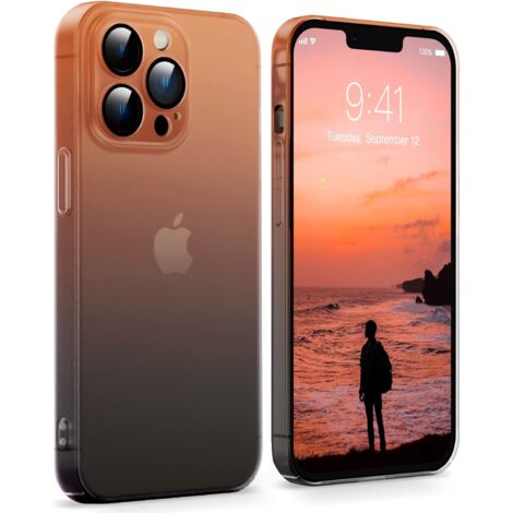 CUSTODIA RIGIDA PER APPLE IPHONE 13 PRO 6.1"" ARANCIONE NERO OMBRE (1/5)