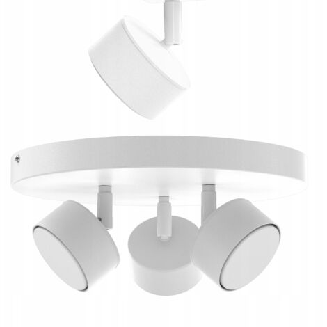LAMPADA DA SOFFITTO LED FARETTO BIANCO GX53 LAMPADA MODERNA POLACCA A 3 PUNTI (1/5)