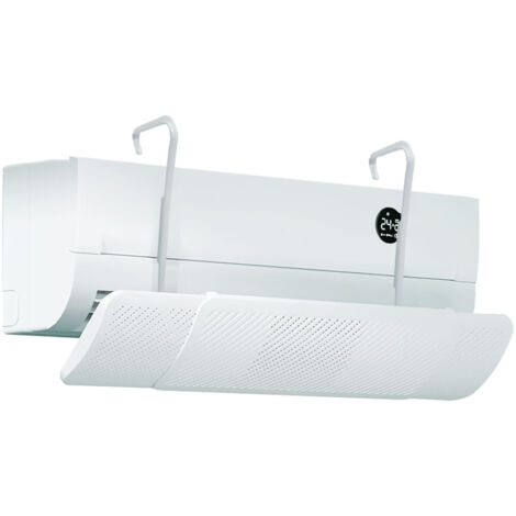 [ DEF1 ] Deflettore aria condizionata bianco 52,5x16,3cm