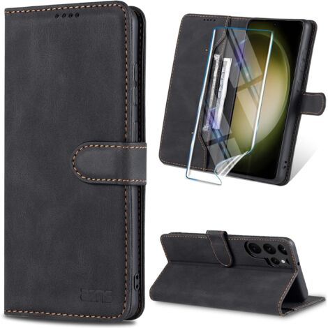 CUSTODIA PER SAMSUNG GALAXY S23 ULTRA NERA CHIUSA CON APERTURA SM-G988B (1/5)