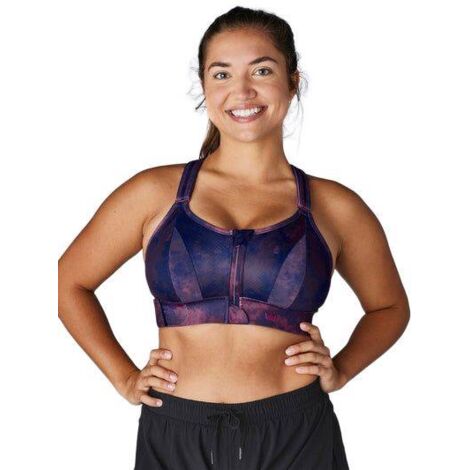 Reggiseno sportivo SHEFIT TIE DYE NAVY con forte sostegno e regolazione 2XL (1/3)