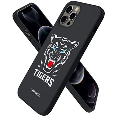 CUSTODIA PER APPLE IPHONE 12/12 PRO CUSTODIA RETRO IN SILICONE NERO (1/4)