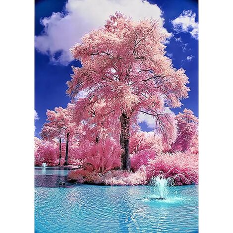 Quadro Diamond Painting 5D Albero Magico 30x40 - Arte Parete DIY