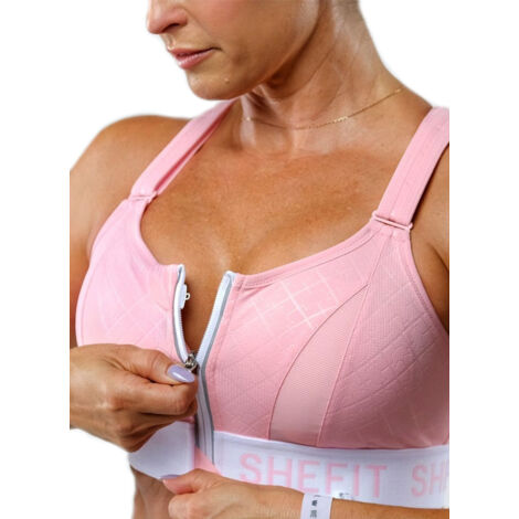 REGGISENO SPORTIVO SHEFIT ROSA CHIARO, SOSTEGNO FORTE, REGOLABILE, 4XL (1/5)