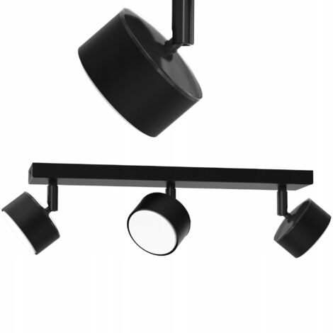 LAMPADA DA SOFFITTO FARETTO LED NERO GX53 LAMPADA MODERNA POLACCA A 3 PUNTI (1/5)