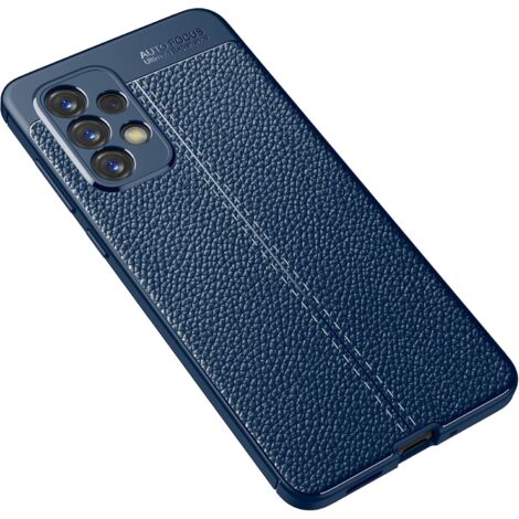 CUSTODIA COVER PER SAMSUNG GALAXY A73 5G IN SILICONE BLU NAVY ECOPELLE (1/4)
