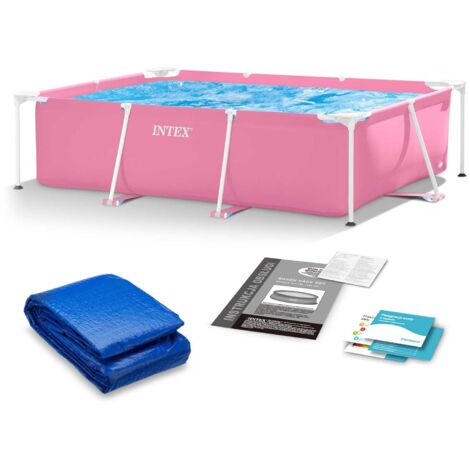 Piscina da giardino con struttura 220 x 150 x 60 cm 2 in 1 INTEX 28266