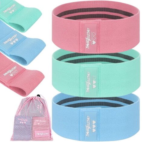 Set di fasce in tessuto HIP BAND per esercizi di fitness (1/5)