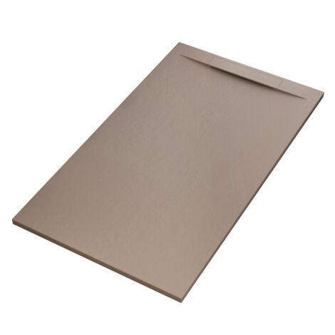Piatto doccia mineralmarmo effetto pietra moka venice, dimensioni 80x200