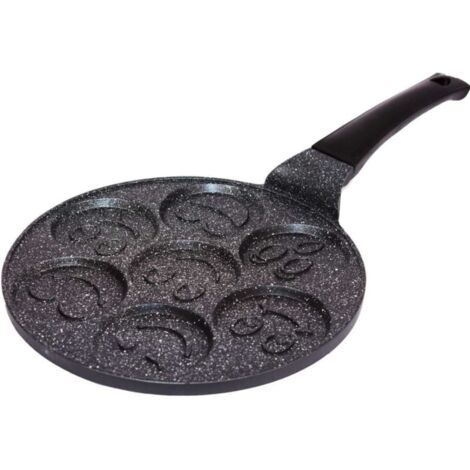 Padella in granito per pancake con faccine sorridenti 1958