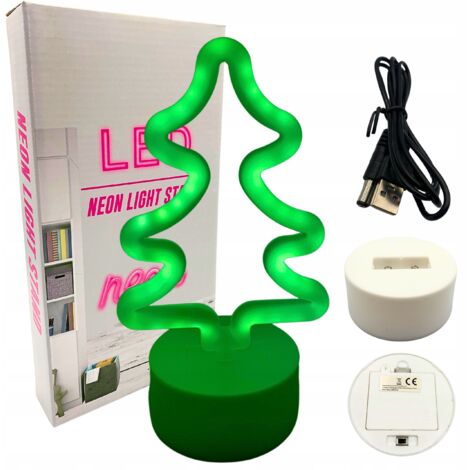 Decorazione luminosa per albero di Natale, luce notturna a LED al neon (1/5)