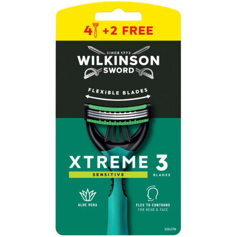 Rasoio WILKINSON Xtreme 3 Comfort Sensitive 4+2 pezzi.