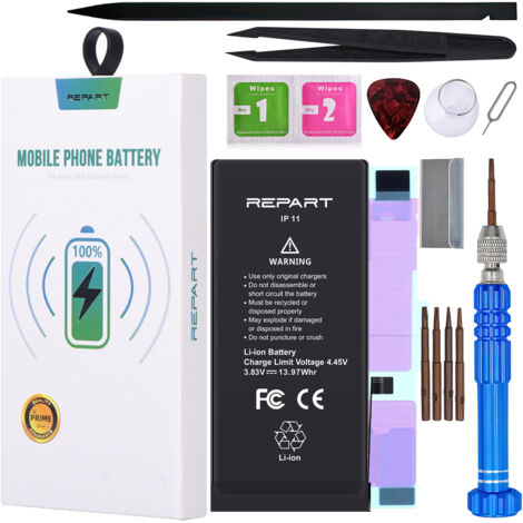 Batteria per Apple iPhone 11 REPART 3650mAh capacità maggiore
