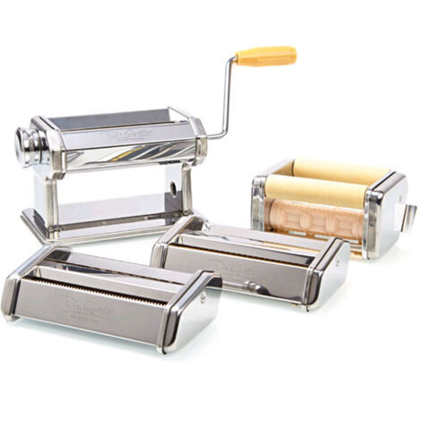 Macchina per pasta e ravioli fatta in casa con accessori - set grande