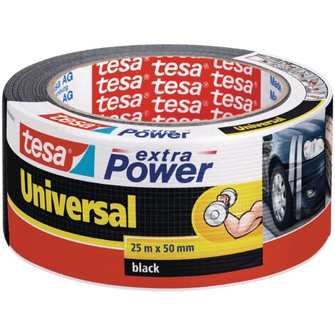 Tesa Nastro in Tessuto 25mtx50mm Extra Power Nero