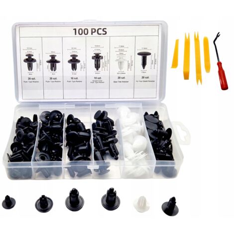 Tissting Set di Dadi a Forma di U, 50 Pezzi M6 - Clip per Auto Tipo U, Fissaggio Pannello Carrozzeria, Resistenza alla Ruggine, Montaggio Parafango, Paraurti, Moto, Riparazione Automobilistica