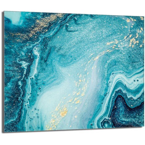Protezione per piano cottura in vetro 60x52 Marmo