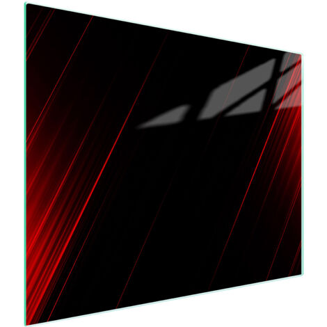 TAGLIERE IN VETRO 52x30 NERO (1/5)