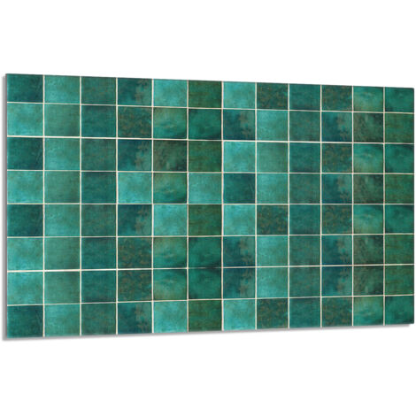 Piastra protettiva in vetro per stufa 80x52 Verde