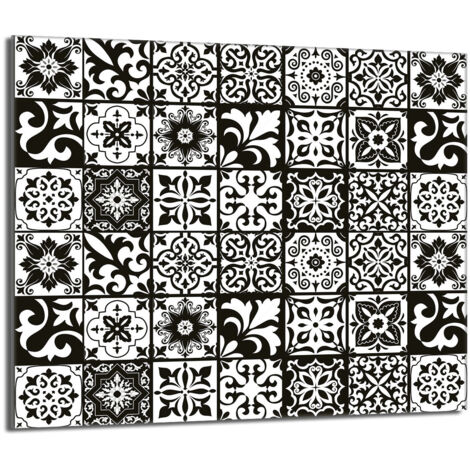 Lastra protettiva in vetro per stufa 60x52 Mosaico