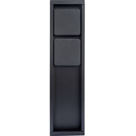 Palo elettrico da giardino 2xSCHUKO IP54 nero RETE Lutec 9702201012 (1/6)
