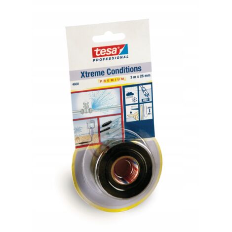 Nastro impermeabilizzante autovulcanizzante Tesa 3 m x 25 mm nero