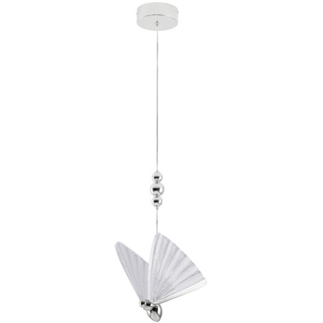 Lampada a sospensione decorativa a farfalla cromata, LED a colori variabili 8W MARIPOSA Light Prestige (1/5)
