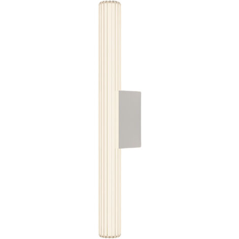 Applique moderna bianca, tubo di vetro con linee, 61 cm IP44, LED a colori variabili, 12W LINEA Light Prestige