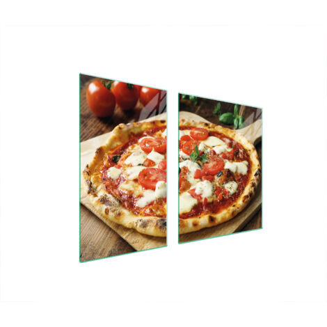 PIATTO IN VETRO e TAGLIERE 100x52 PIZZA (1/5)
