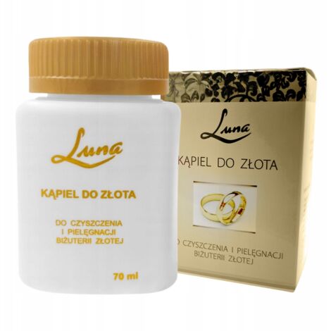 Detergente professionale per gioielli in oro, bagno d'oro 70 ml (1/5)