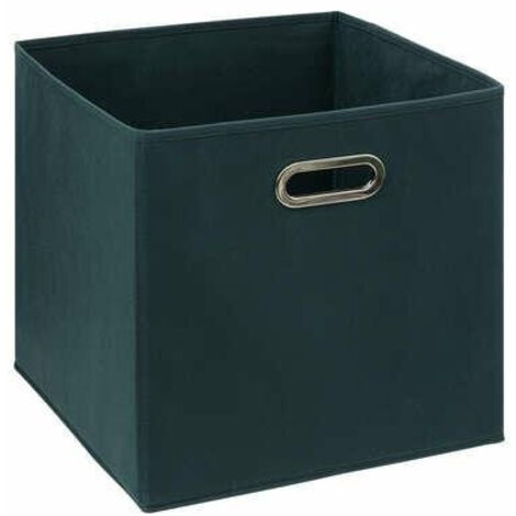 Cestino in tessuto mix n modul 31x31cm blu petrolio - 5five
