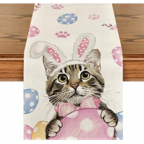 Runner da tavola in lino con motivo a uovo di Pasqua, 33 x 180 cm | Leroy Merlin