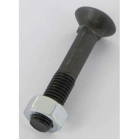Bullone per aratro a 4 punte con collo DIN 608 M12x70 mm classe 12.9 con dado 1270129VK