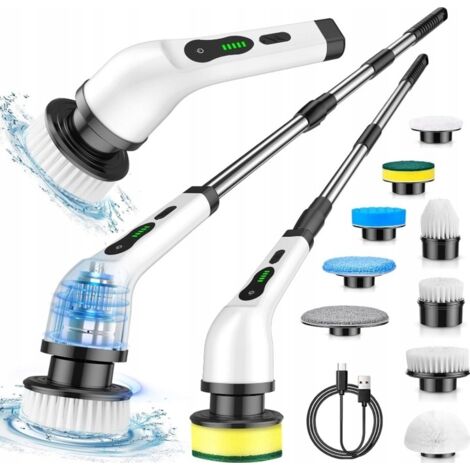Spazzola Rotante Pulizia Casa, Spazzola Elettrica per Pulizia, Uythumidid CB11 Scrubber Elettrico Senza Fili per Bagno/Cucina/Parete/Piastrelle