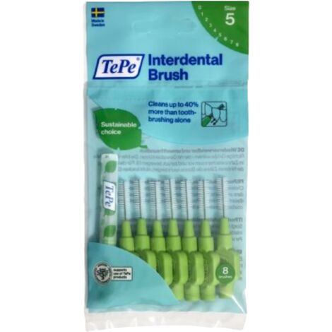 Spazzolini interdentali 0,8 mm verdi TePe Original 8 pezzi (1/4)