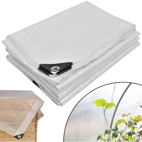 Telone protettivo KOTARBAU®, resistente, spesso, universale, rinforzato, impermeabile, trasparente, per serra 120 g/m2 5x8 m (1/5)