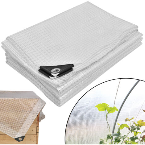 Telone protettivo KOTARBAU® resistente, spesso, universale, rinforzato, impermeabile, trasparente, per serra, 120 g/m2, 4x6 m