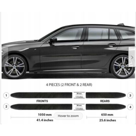 BMW Serie 3 Station Wagon 2019+ Finiture portiere laterali NERE (1/5)