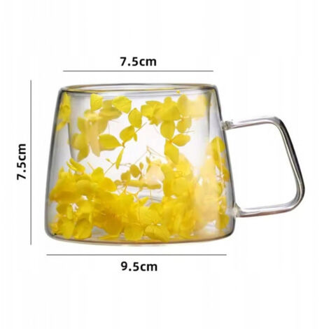 ECARLA bicchiere termico doppio fondo con ortensia 180ml SZK155 (1/4)