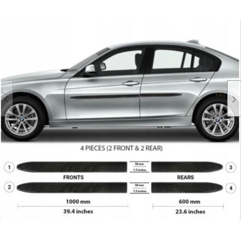 BMW 3 2012-2018 - Finiture portiere laterali NERE (1/5)