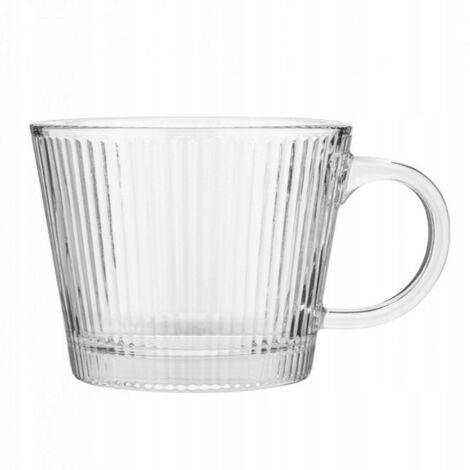 ECARLA bicchiere scanalato con manico 400ml SZK156 (1/5)