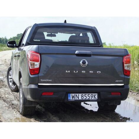 Ssangyong Musso 2018+ Rivestimento portellone posteriore CROMATO